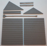 Shallow Relief Roof Panels for use with Brick Gable End Panels in Multiples